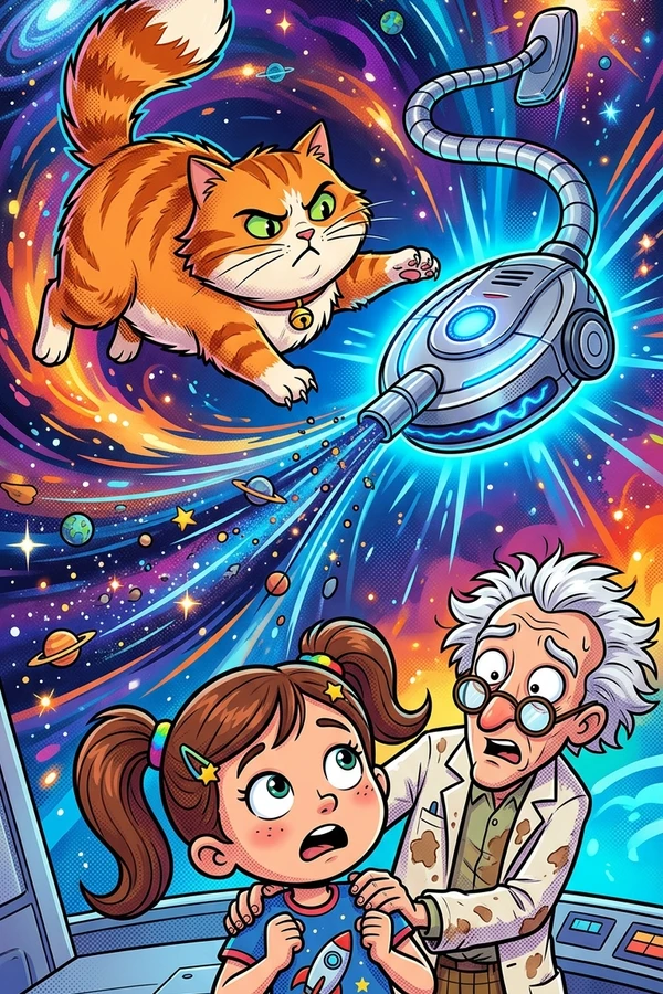 Herr Fluffmåns och den rymdätande dammsugaren